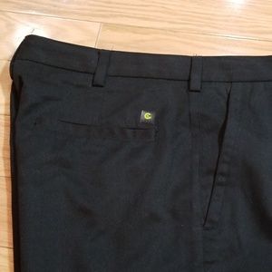 Izod Black Pleated Pants Lightweight 34x32